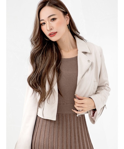 DURAS（デュラス）の「ライダースジャケット（ライダースジャケット・レディース・ブラック/アイボリー/モカ・FREE）」の21枚目の写真