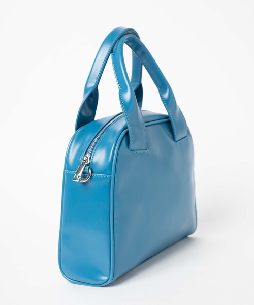 WEGO（ウィゴー）の「WEGO/PUボストンバッグ（ボストンバッグ・レディース・ブルー/ブラック/オフホワイト・FREE）」の21枚目の写真