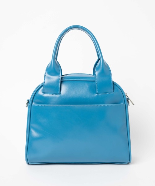 WEGO（ウィゴー）の「WEGO/PUボストンバッグ（ボストンバッグ・レディース・ブルー/ブラック/オフホワイト・FREE）」の20枚目の写真