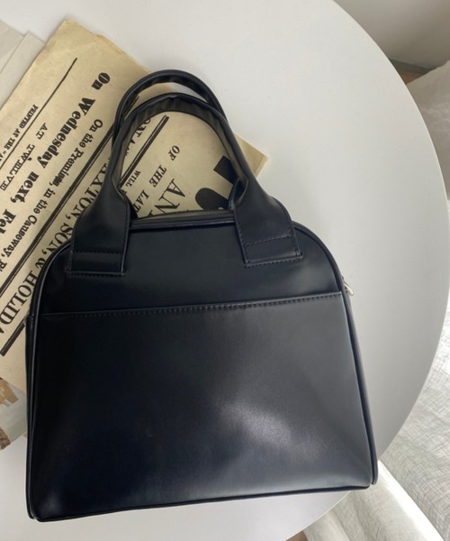 WEGO（ウィゴー）の「WEGO/PUボストンバッグ（ボストンバッグ・レディース・ブルー/ブラック/オフホワイト・FREE）」の16枚目の写真