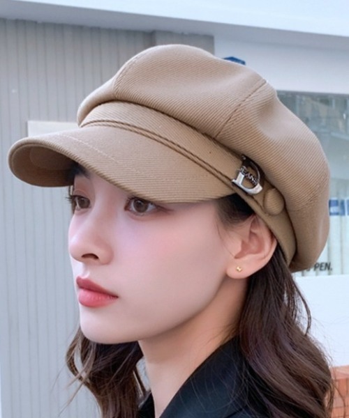 gossip!ロサンゼルス(ゴシップロサンゼルス)の「アルファベットデザインキャスケット(キャスケット・レディース・ホワイト/ベージュ/ブラック・FREE)」の6枚目の写真