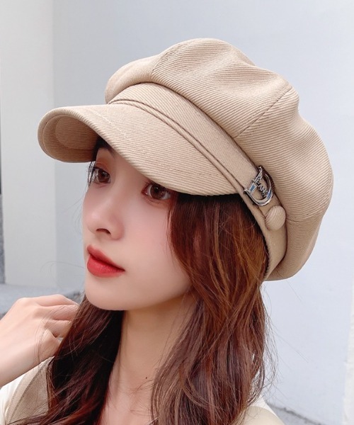 gossip!ロサンゼルス(ゴシップロサンゼルス)の「アルファベットデザインキャスケット(キャスケット・レディース・ホワイト/ベージュ/ブラック・FREE)」の5枚目の写真