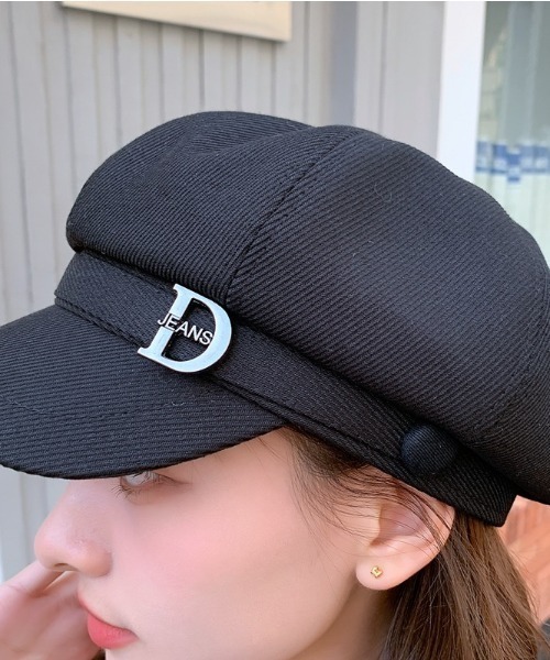 gossip!ロサンゼルス(ゴシップロサンゼルス)の「アルファベットデザインキャスケット(キャスケット・レディース・ホワイト/ベージュ/ブラック・FREE)」の7枚目の写真