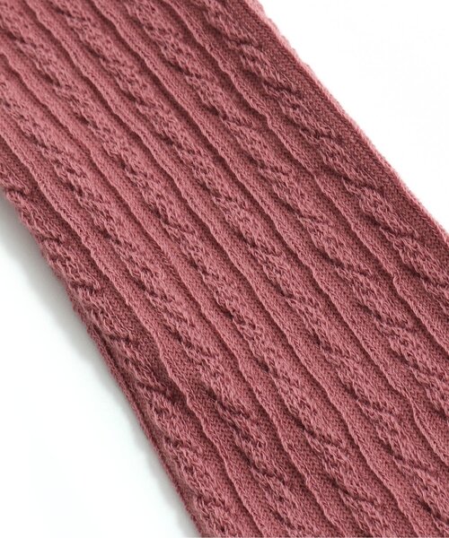 Ampersand（アンパサンド）の「ソックス＆ケーブル編みレギンスセット（レギンス/スパッツ・キッズ・アイボリー/ピンク/ブラウン/チャコール・80/90/100/110/120/140）」の14枚目の写真