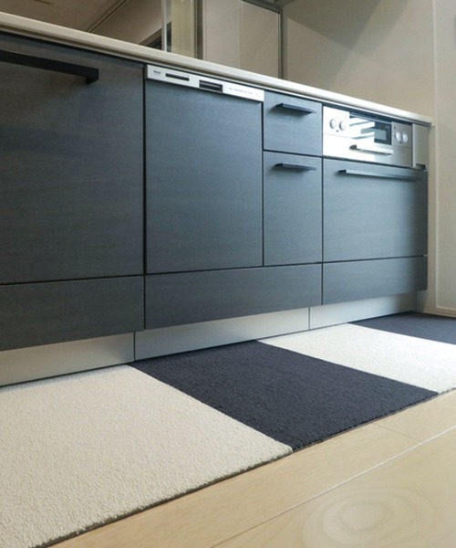 LAKOLE（ラコレ）の「スクエアタイルラグ / 126424（ラグ/マット