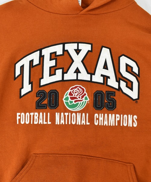 RUSSELL（ラッセル）の「【ヴィンテージ古着】Y2K RUSSELL / ラッセル TEXAS 2005 FOOTBALL NATIONAL CHAMPIONS スウェットパーカー（パーカー・メンズ・オレンジ・LARGE）」の3枚目の写真