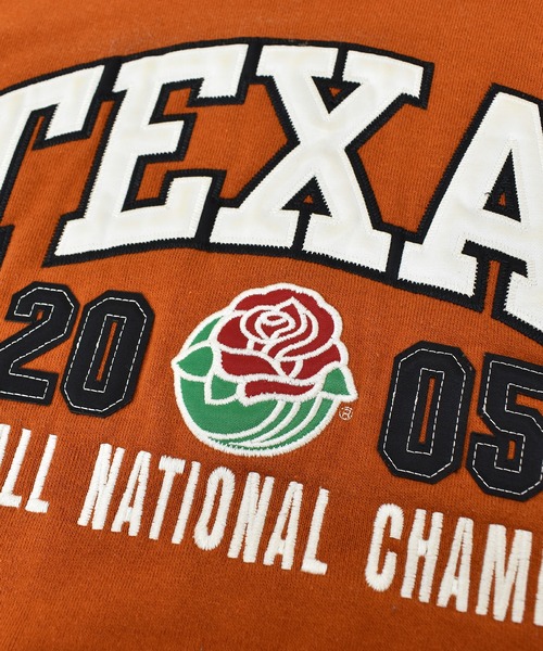 RUSSELL（ラッセル）の「【ヴィンテージ古着】Y2K RUSSELL / ラッセル TEXAS 2005 FOOTBALL NATIONAL CHAMPIONS スウェットパーカー（パーカー・メンズ・オレンジ・LARGE）」の4枚目の写真