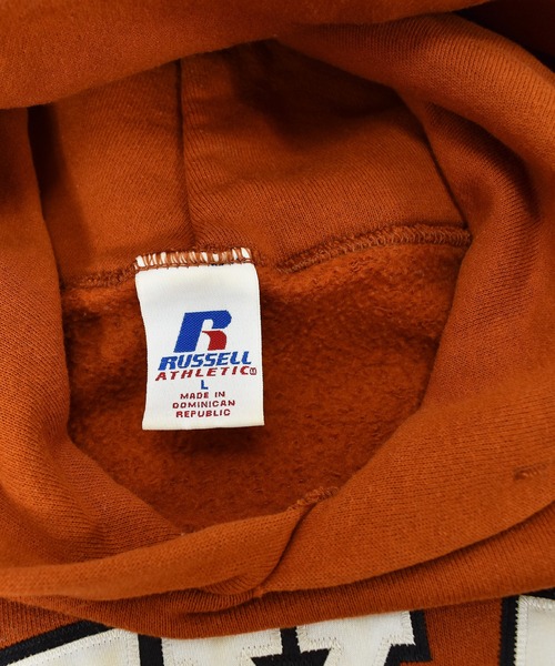 RUSSELL（ラッセル）の「【ヴィンテージ古着】Y2K RUSSELL / ラッセル TEXAS 2005 FOOTBALL NATIONAL CHAMPIONS スウェットパーカー（パーカー・メンズ・オレンジ・LARGE）」の10枚目の写真