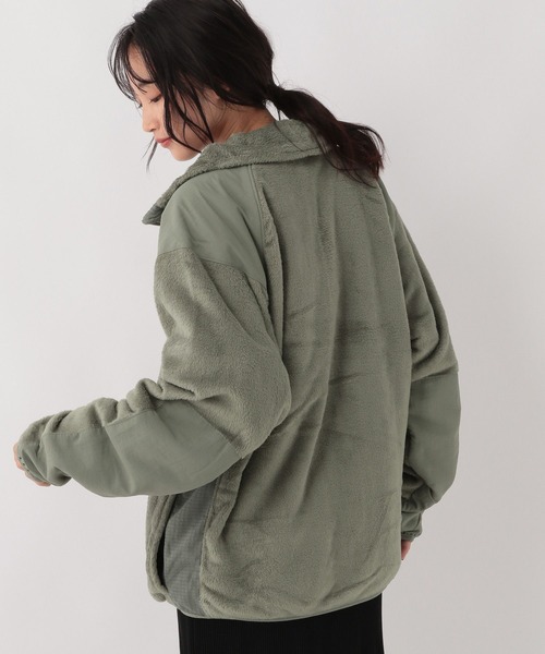 A part by（アパートバイ）の「【ROTHCO】フリースジャケット（ブルゾン・レディース・カーキ/ブラック・FREE）」の9枚目の写真