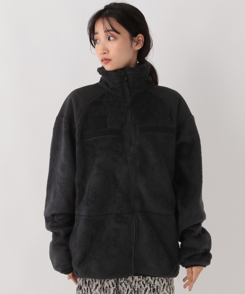 A part by（アパートバイ）の「【ROTHCO】フリースジャケット（ブルゾン・レディース・カーキ/ブラック・FREE）」の10枚目の写真