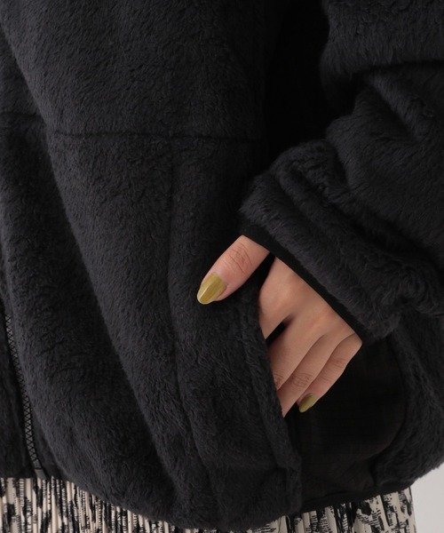 A part by（アパートバイ）の「【ROTHCO】フリースジャケット（ブルゾン・レディース・カーキ/ブラック・FREE）」の13枚目の写真