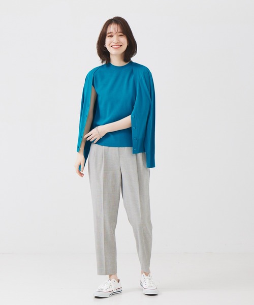 abahouse mavie（アバハウスマヴィ）の「【感嘆】タックテーパードパンツチェック（スラックス・レディース・ベージュ系その他/ブラウン系その他/ベージュ系その他2・34/36/40/32/38）」の15枚目の写真