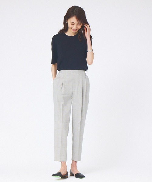 abahouse mavie（アバハウスマヴィ）の「【感嘆】タックテーパードパンツチェック（スラックス・レディース・ベージュ系その他/ブラウン系その他/ベージュ系その他2・34/36/40/32/38）」の17枚目の写真