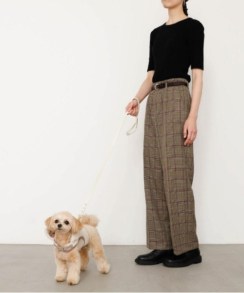 moncheri(モンシェリ)の「耳付きフードボアハーネス / 犬服 / ドッグウェア(リード/ハーネス/首輪・レディース・ベージュ/アイボリー・S/M/L/XL)」の18枚目の写真