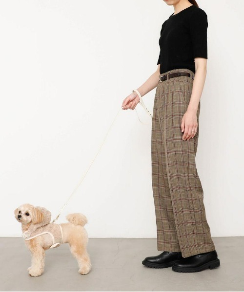 moncheri(モンシェリ)の「耳付きフードボアハーネス / 犬服 / ドッグウェア(リード/ハーネス/首輪・レディース・ベージュ/アイボリー・S/M/L/XL)」の22枚目の写真