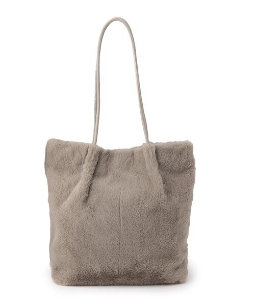 OPAQUE.CLIP(オペークドットクリップ)の「◆フェイクファートートバッグ【A4サイズ収納可】(トートバッグ・レディース・ライトベージュ/グレー/オフホワイト/ダークブラウン・00)」の16枚目の写真