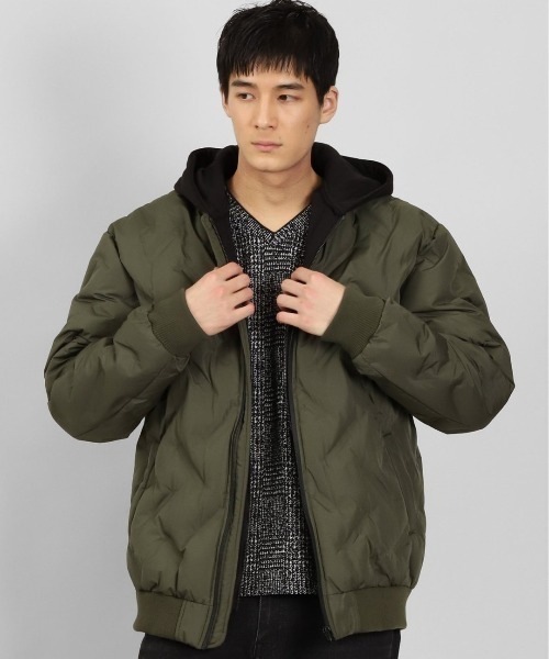 semantic design(セマンティックデザイン)の「セマンティックデザイン シームレス中綿MA-1(MA-1・メンズ・ブラック/ホワイト/カーキ・MEDIUM/LARGE/X-LARGE/S)」の3枚目の写真