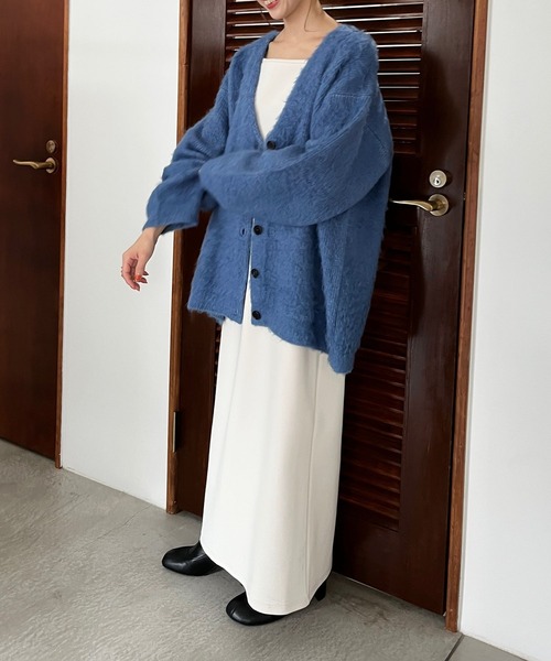 LOWRYS FARM（ローリーズファーム）の「シャギーカーディガン　174971（カーディガン/ボレロ・レディース・ブラウン/ブルー/アイボリー・FREE）」の9枚目の写真