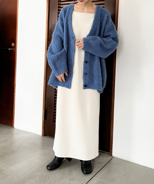 LOWRYS FARM（ローリーズファーム）の「シャギーカーディガン　174971（カーディガン/ボレロ・レディース・ブラウン/ブルー/アイボリー・FREE）」の10枚目の写真