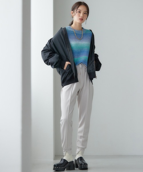 miclat（ミクラ）の「大きいサイズ　MA-1ブルゾン　miclat（MA-1・レディース・カーキ/ブラック・L～LL/3L～4L）」の20枚目の写真