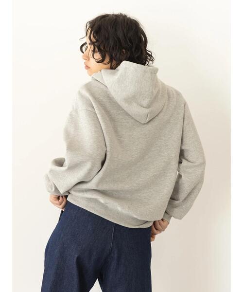 koe（コエ）の「裏起毛スウェットパーカー（パーカー・レディース・ブラック/グリーン/ナチュラル/杢グレー/ピンク・FREE）」の13枚目の写真