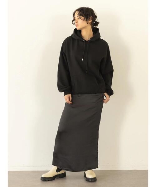 koe（コエ）の「裏起毛スウェットパーカー（パーカー・レディース・ブラック/グリーン/ナチュラル/杢グレー/ピンク・FREE）」の10枚目の写真