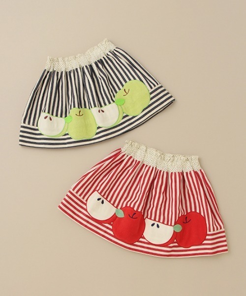 baby cheer(ベイビーチアー)の「りんごスカート(スカート・キッズ・ネイビー/レッド・110cm/120cm/100cm/80-90cm)」の8枚目の写真