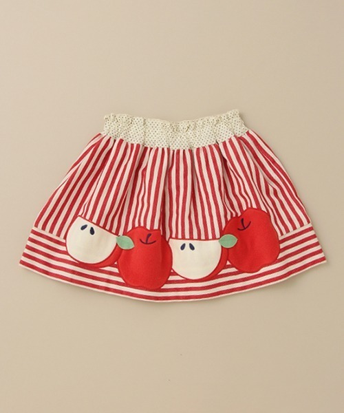 baby cheer(ベイビーチアー)の「りんごスカート(スカート・キッズ・ネイビー/レッド・110cm/120cm/100cm/80-90cm)」の9枚目の写真