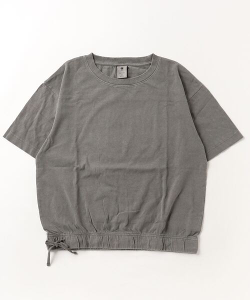 G-STAR(ジースター)の「ADJUSTABLE LOOSE TOP/オーバーサイズ/オーバーダイ(Tシャツ/カットソー・レディース・グレー/パープル・SMALL/X-SMALL/MEDIUM)」の12枚目の写真
