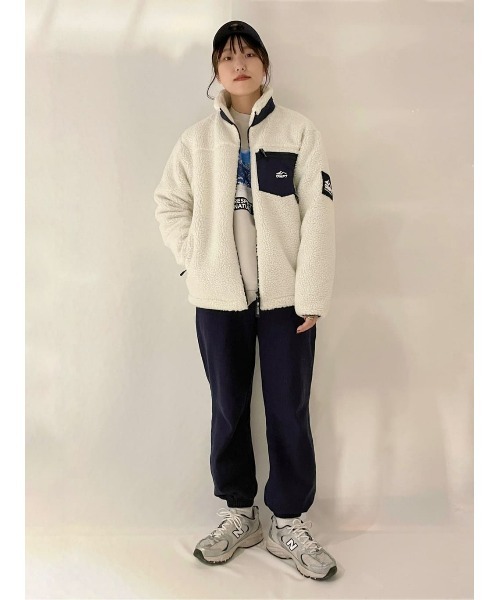 CAMP7（キャンプセブン）の「【CAMP7】フロントロゴクルースウェット（スウェット・メンズ・ベージュ/パープル/ブラック・M/L/S/XL）」の15枚目の写真