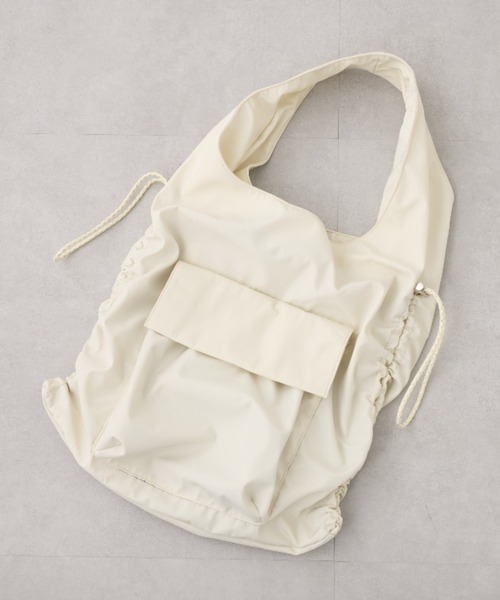 Kastane（カスタネ）の「【2023SSアイテム/WEB限定】シャーリングトートBAG（トートバッグ・レディース・ブラック/ピンク/アイボリー・FREE）」の19枚目の写真