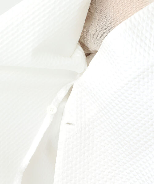 CAROLINA GLASER（カロリナ グレイサー）の「Aya × CAROLINA GLASER / カシュクール トップス（シャツ/ブラウス・レディース・ブラック/ホワイト・ONE SIZE）」の12枚目の写真