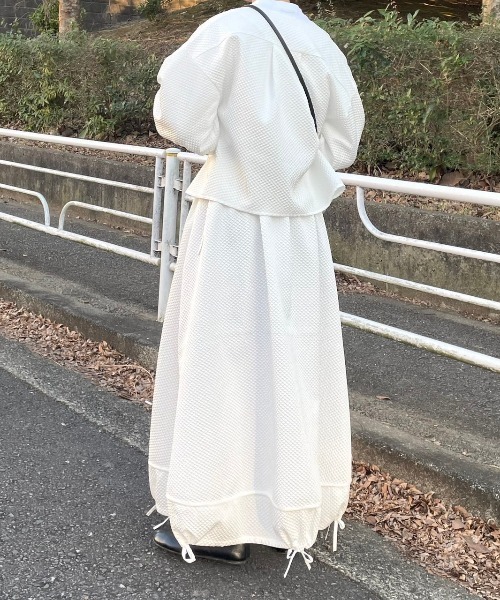 CAROLINA GLASER（カロリナ グレイサー）の「Aya × CAROLINA GLASER / カシュクール トップス（シャツ/ブラウス・レディース・ブラック/ホワイト・ONE SIZE）」の20枚目の写真