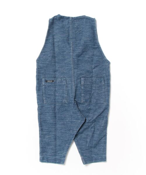 ARCH & LINE（アーチアンドライン）の「ジャージーデニム サロペット（サロペット/オーバーオール・キッズ・ブルー/ネイビー・XXS/XS）」の3枚目の写真