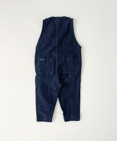 ARCH & LINE（アーチアンドライン）の「ジャージーデニム サロペット（サロペット/オーバーオール・キッズ・ブルー/ネイビー・XXS/XS）」の6枚目の写真