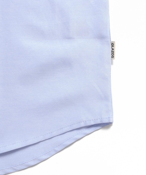 GLAZOS（グラソス）の「オックス・バンドカラー長袖シャツ（シャツ/ブラウス・キッズ・ホワイト/ネイビー/ライトブルー・160cm/170cm/150cm/140cm）」の10枚目の写真