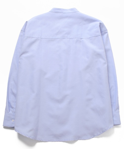 GLAZOS（グラソス）の「オックス・バンドカラー長袖シャツ（シャツ/ブラウス・キッズ・ホワイト/ネイビー/ライトブルー・160cm/170cm/150cm/140cm）」の9枚目の写真