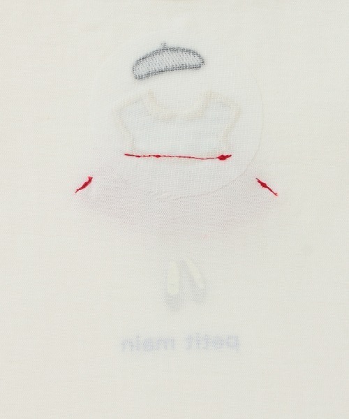 petit main（プティマイン）の「ドレスアップドール長袖Tシャツ（Tシャツ/カットソー・キッズ・ライトピンク/オフホワイト/ネイビー・100cm/120cm/110cm/130cm/90cm/80ｃｍ）」の8枚目の写真