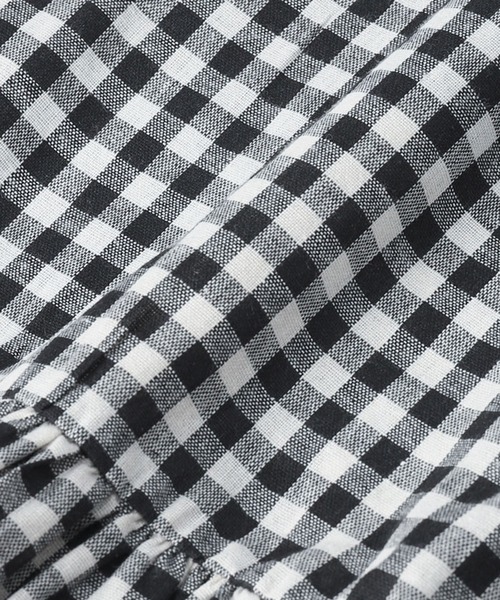 coca（coca）（コカ）の「キッズ ギンガムチェックスクエアネックブラウス（シャツ/ブラウス・キッズ・ブラック・100/110/120/130/140）」の11枚目の写真