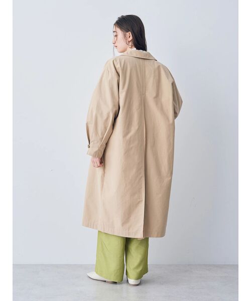 YECCA VECCA（イェッカヴェッカ）の「袖タックデザインステンカラーコート（ステンカラーコート・レディース・ベージュ/ネイビー・FREE）」の20枚目の写真