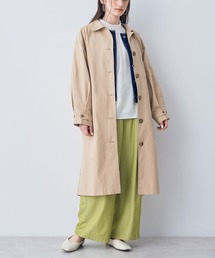 YECCA VECCA | 袖タックデザインステンカラーコート(ステンカラーコート)