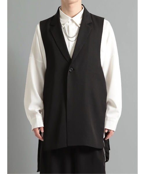 semantic design（セマンティックデザイン）の「セマンティックデザイン サイドベルト テーラーベスト(セットアップ可能)（ベスト・メンズ・ベージュ/ブラック・LARGE/MEDIUM）」の5枚目の写真