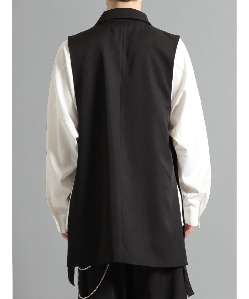 semantic design（セマンティックデザイン）の「セマンティックデザイン サイドベルト テーラーベスト(セットアップ可能)（ベスト・メンズ・ベージュ/ブラック・LARGE/MEDIUM）」の7枚目の写真