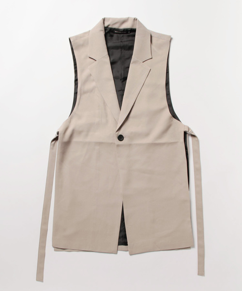 semantic design（セマンティックデザイン）の「セマンティックデザイン サイドベルト テーラーベスト(セットアップ可能)（ベスト・メンズ・ベージュ/ブラック・LARGE/MEDIUM）」の14枚目の写真