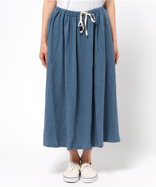 LBC(エルビーシー)の「omヘンプコットンギャザースカート (スカート・レディース・オフホワイト/ダークグレー/ダークブルー・LARGE/MEDIUM)」の3枚目の写真