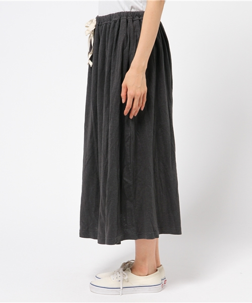 LBC(エルビーシー)の「omヘンプコットンギャザースカート (スカート・レディース・オフホワイト/ダークグレー/ダークブルー・LARGE/MEDIUM)」の4枚目の写真