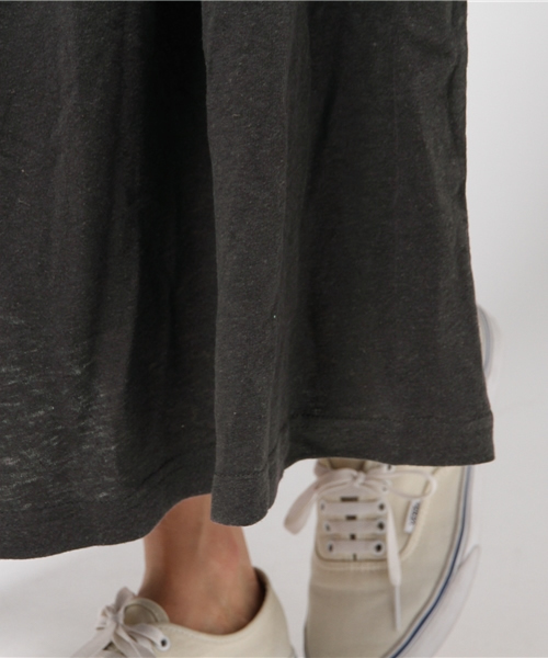 LBC(エルビーシー)の「omヘンプコットンギャザースカート (スカート・レディース・オフホワイト/ダークグレー/ダークブルー・LARGE/MEDIUM)」の9枚目の写真