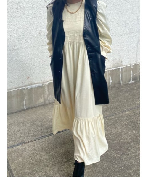 MOUSSY（マウジー）の「BUTTON FRONT F/L ベスト（ベスト・レディース・ブラック/ライトベージュ・FREE）」の18枚目の写真