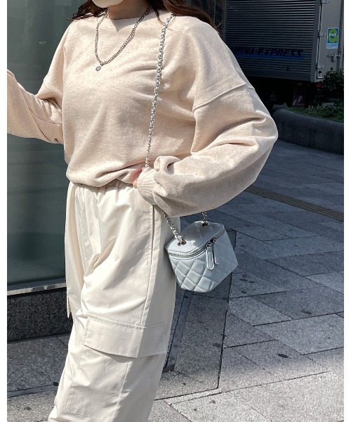 LE MORE（リモア）の「キルティングチェーンミニバッグ（ショルダーバッグ・レディース・ブルー/アイボリー/ブラック/パープル・FREE）」の13枚目の写真