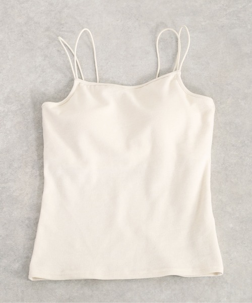 cepo（セポ）の「カップツキキャミ（キャミソール・レディース・オフホワイト/ブラック/ベージュ・FREE）」の6枚目の写真
